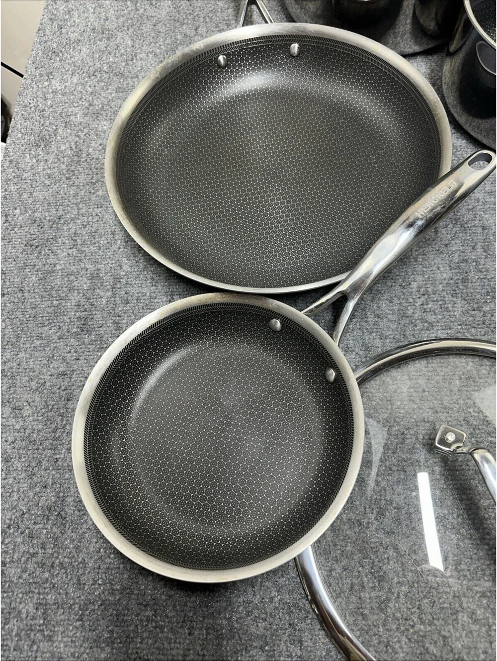 Henckels Paradigm Stainless Steel Non-Stick Cookware Set - 11 Piece (READ)